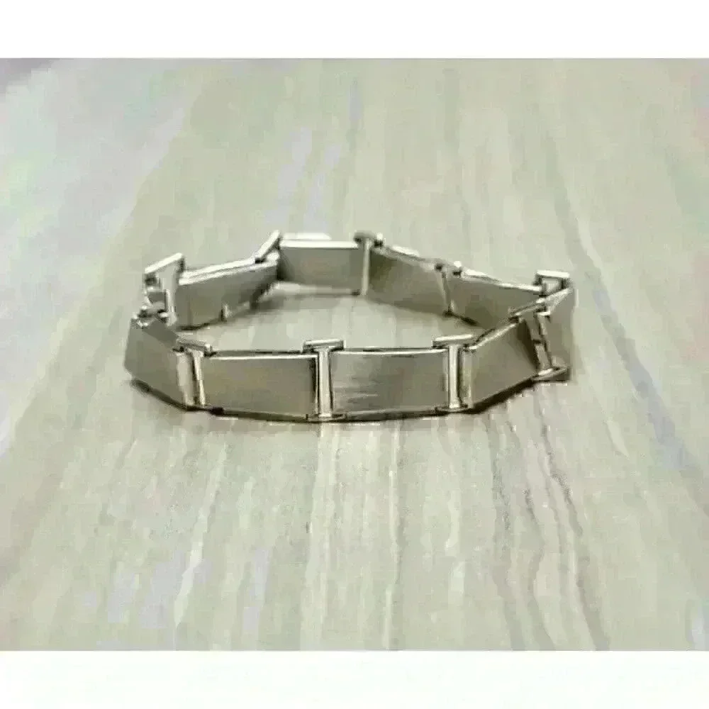 Tiffany & Co Sterling Silver Gehry Torque Link Bracelet Mens 8.5